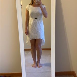 Off-white hi-low lace dress women’s small
